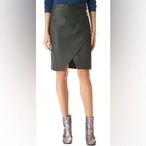 Cedric Charlier Mountain Sheep Leather Skirt Runway Spring/Summer 2014